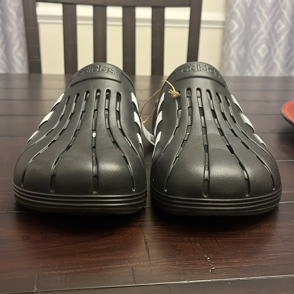 Adidas Adilette Clog Sandals Shoes new black white superstar GZ5886 Mens Sizes - Picture 5 of 11